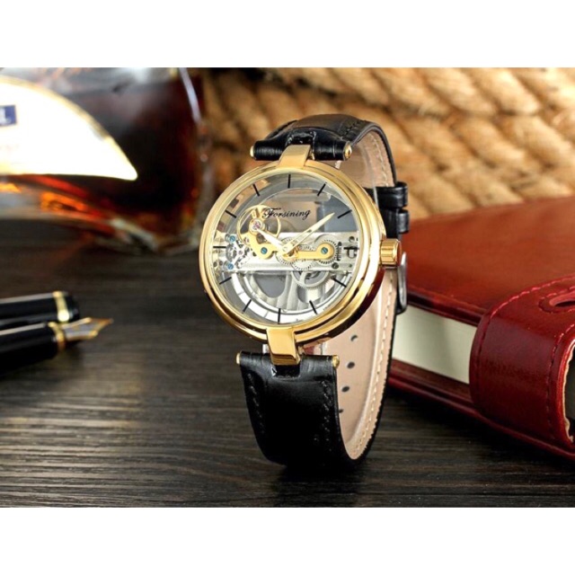 Đồng hồ cơ nam Forsining automatic chính hãng trong suốt lộ máy