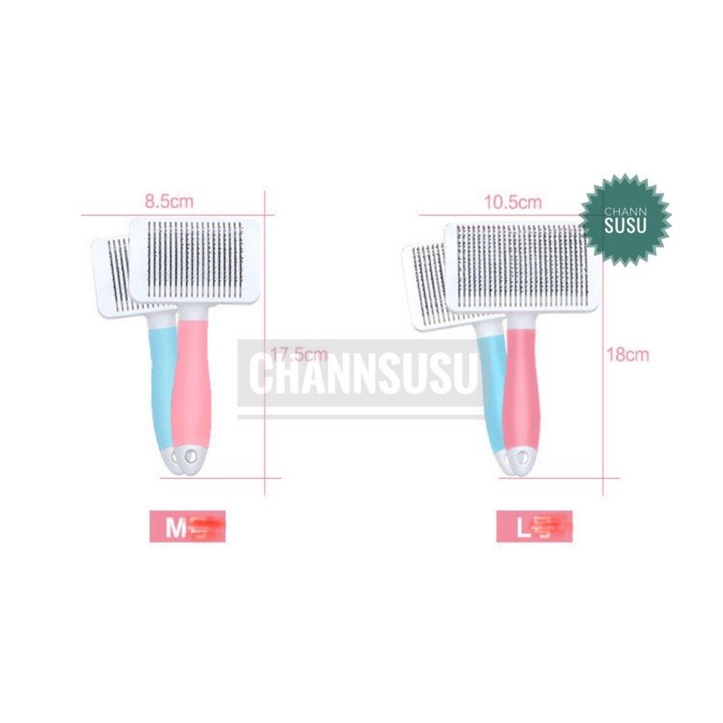 Lược chải lông cao cấp Goldpet chuyên dùng cho gỡ rối lông chó mèo thú cưng - Lược grooming spa