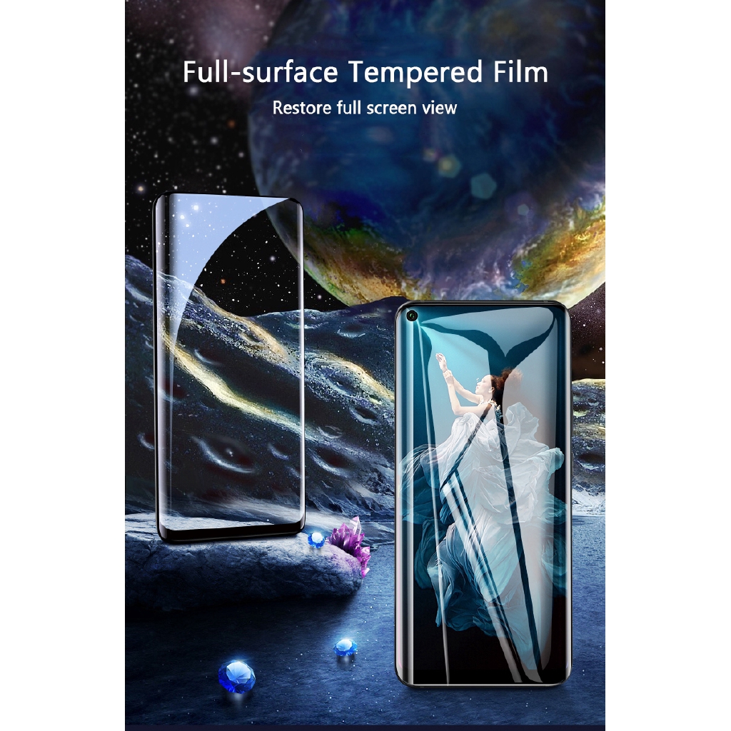 OPPO A92 9D Glass Film Screen Protector Tempered Glass Tempered 9D Curved Fill Cover
