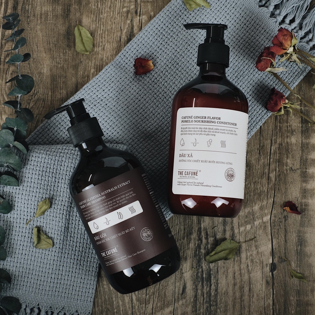Dầu xả dưỡng tóc, chiết xuất bưởi hương Gừng Cafuné 500ml nuôi dưỡng chân tóc, kích thích mọc tóc, ngăn ngừa gãy rụng