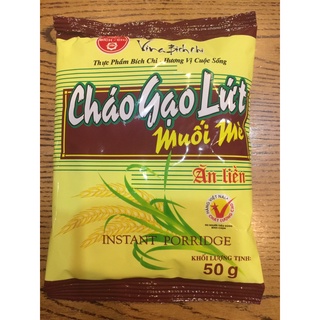 Combo 10 gói cháo gạo lứt muối mè Bích Chi