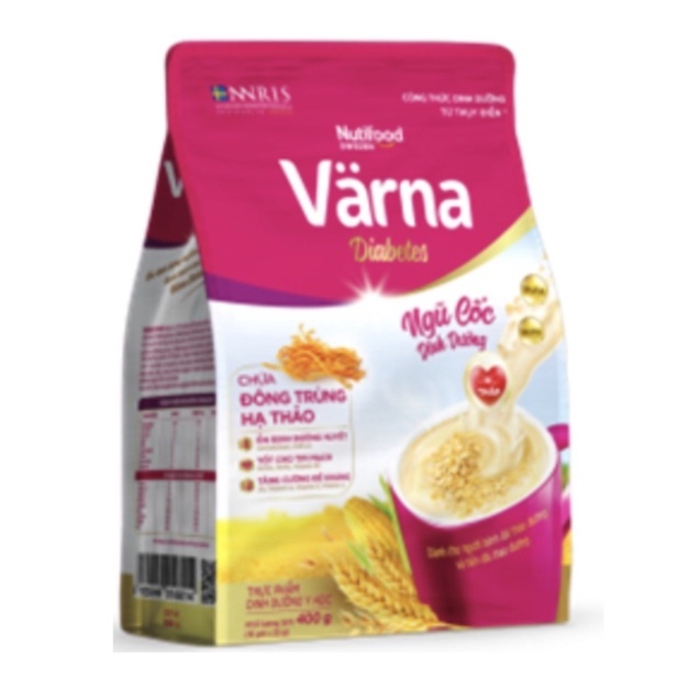 Ngũ Cốc Dinh Dưỡng Varna Diabetes Chứa Đông Trùng Hạ Thảo 400g