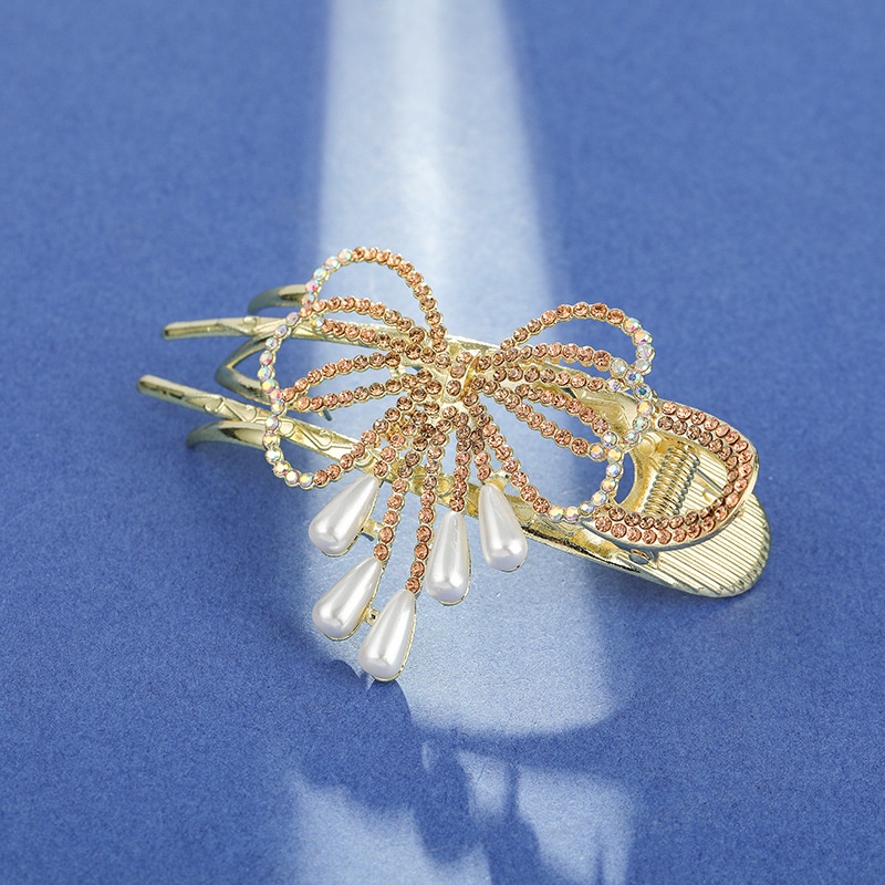 Kẹp Tóc Ba Răng Đính Hạt Ngọc Trai