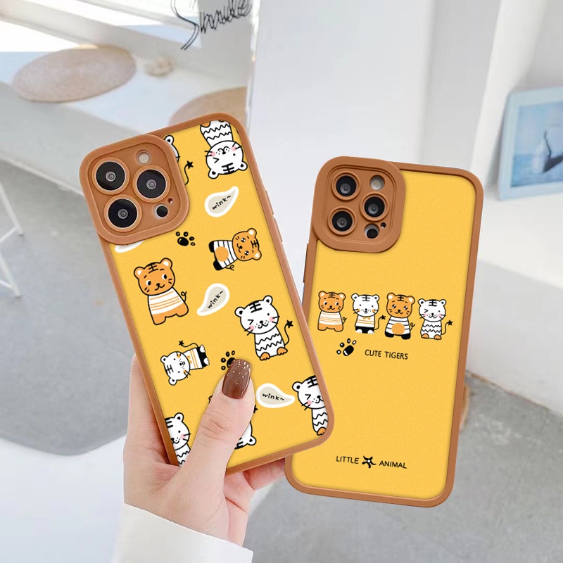 Ốp lưng iphone cạnh vuông lỗ camera cute tiger 6s/6splus/7/7plus/8/8plus/x/xs/11/12/13/pro/max/plus/promax-Sale Sốc U1-7