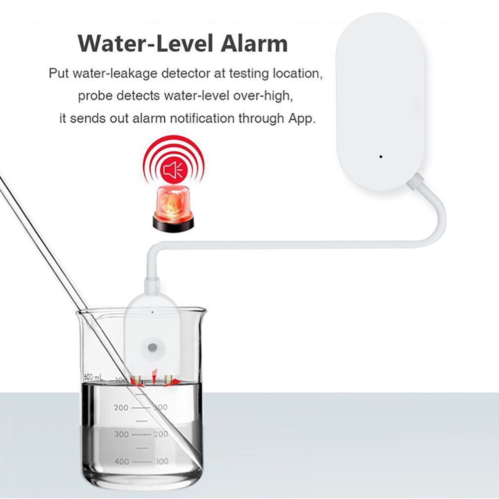 Cảm biến tràn nước Tuya Zigbee - Kết hợp van điện thông minh - Trời mưa - Ngữ Cảnh