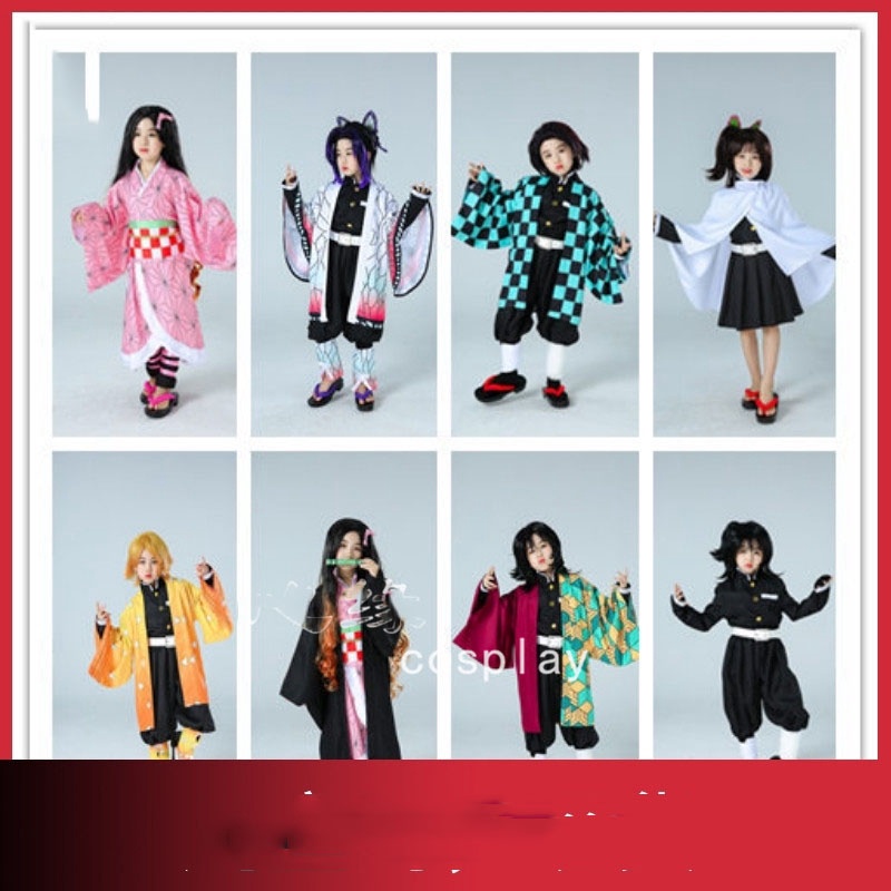 Đồng Hồ Đeo Tay Gbhmm GBHM ►☎Áo Khoác Hóa Trang Nhân Vật Anime Demon Slayer Nezuko Zenitsu Giyuu Shinobu Jaet Haori Cho Bé