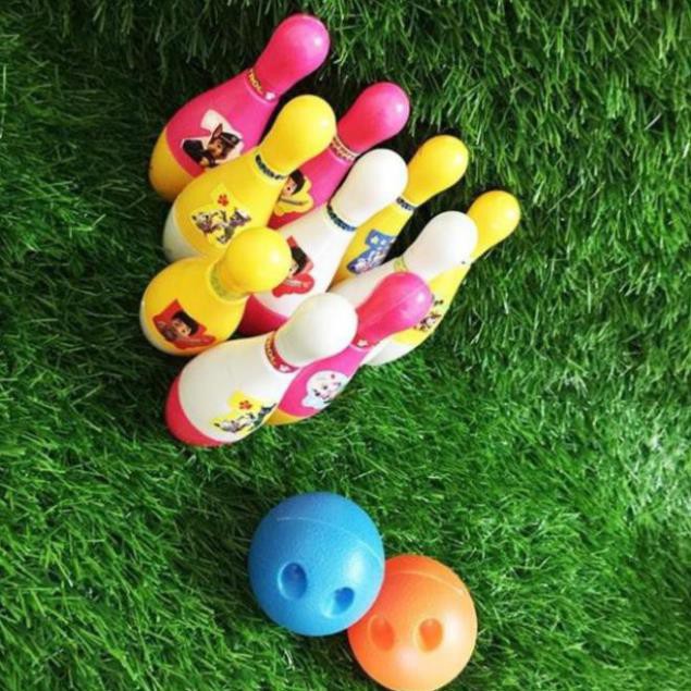 Đồ chơi Bowling Paw Patrol vui nhộn giúp nhận biết màu sắc, rèn luyện tay chân cho bé thỏa sức vui c
