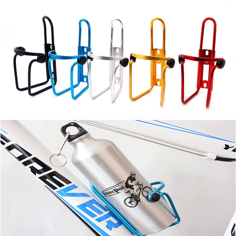 Giá Đỡ Bình Nước Chất Liệu Nhôm Gắn Xe Đạp Leo Núi Tiện Dụng
