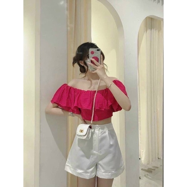SET  CROP HỒNG BẸT BÈO + SHORT H19