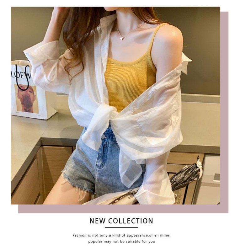 Áo Sơ Mi Chống Nắng Siêu Mỏng Màu Sắc Đơn Giản Thời Trang Mùa Hè Cho Nữ