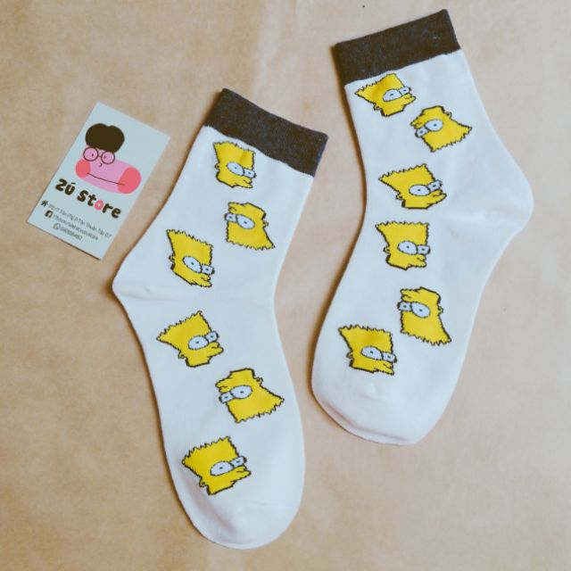Vớ cổ cao SIMPSON - dòng Unisex cao cổ - có sẵn.