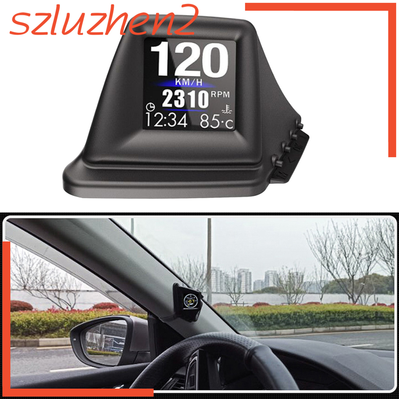 [Adventurer] Car Head Up Display GPS OBD2 OBD Driving Computer Voltmeter LCD Screen