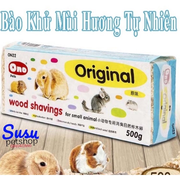 Mùn Gỗ JOLLY/ONO Khử Mùi cho Thỏ, Hamster, Bọ, Chinchilla 1kg