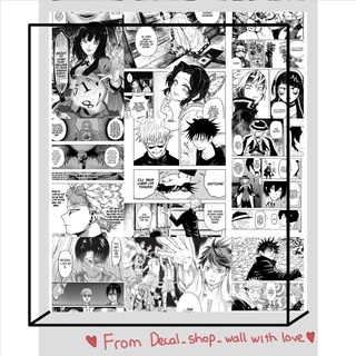 12 tấm Wall Collage dán tường trang trí phòng ngủ - theme MANGA