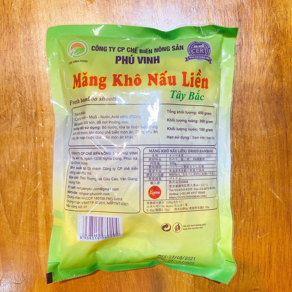 Măng khô nấu liền Tây Bắc dùng cho ăn chay ăn mặn và để chế biến các món ăn khác
