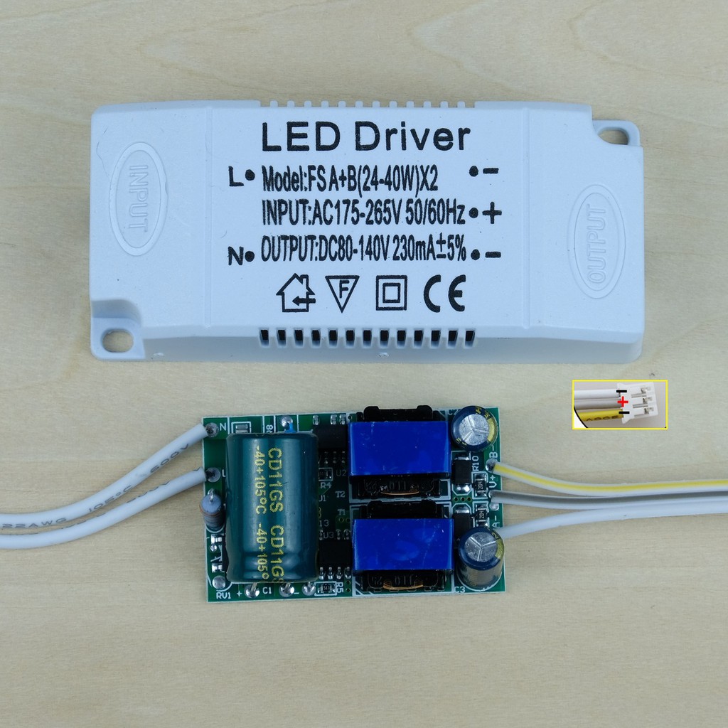 Chấn lưu đèn led 3 màu (led driver 7-60w) | BigBuy360 - bigbuy360.vn