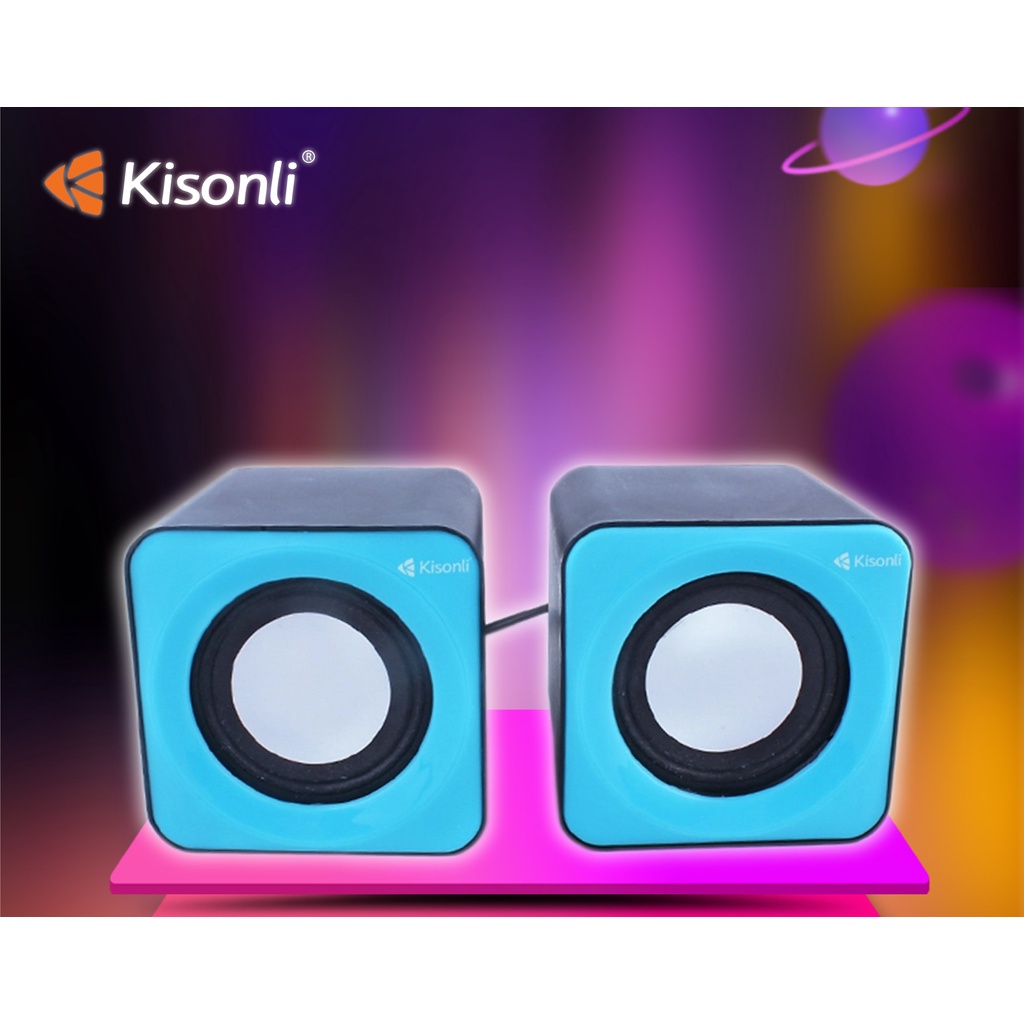 Loa Kisonli giắc 3.5 cổng điện usb 5V Bass mạnh