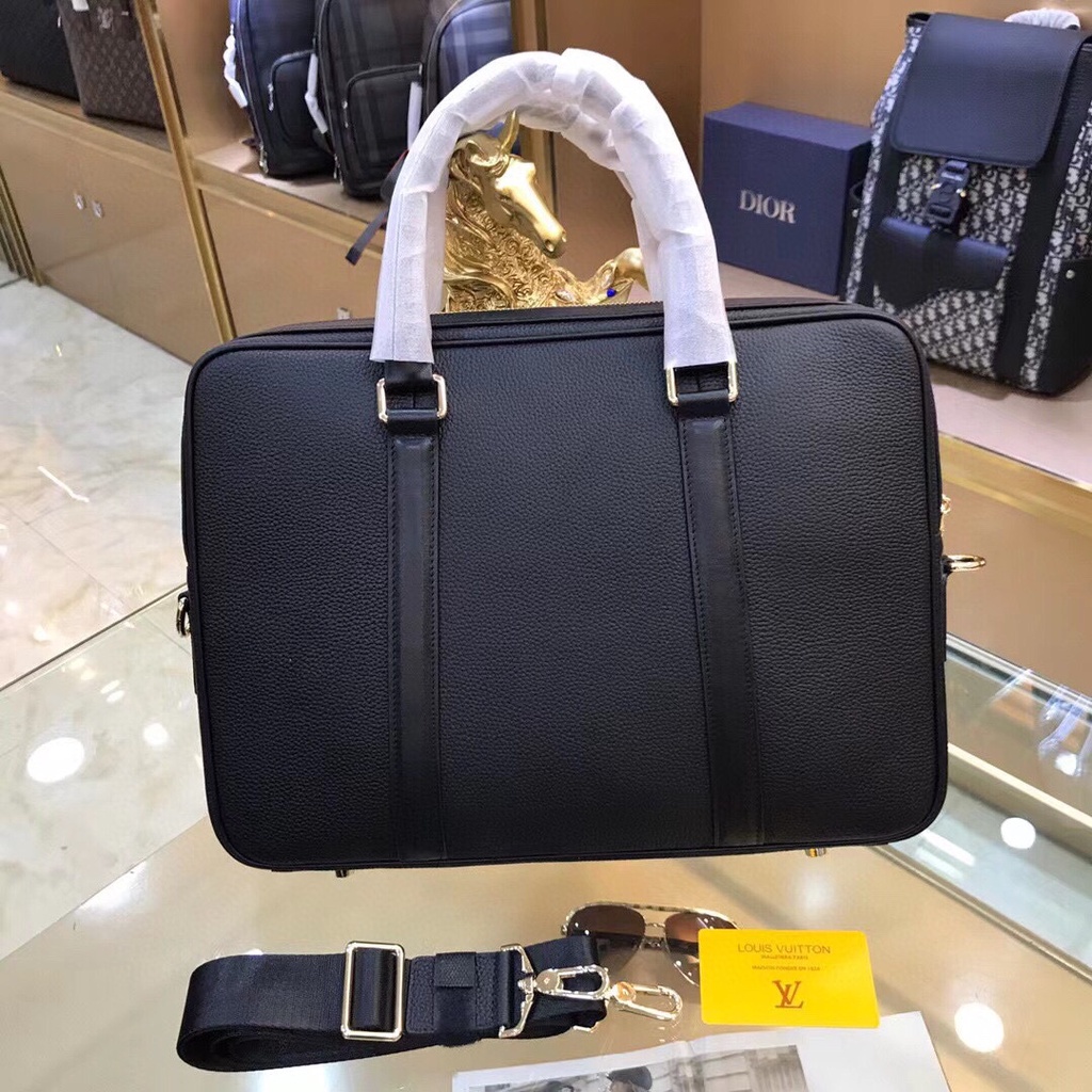 Cặp xách công sở nam da thật thời trang cao cấp Louis Vuitton LV phong cách thanh lịch, thời thượng