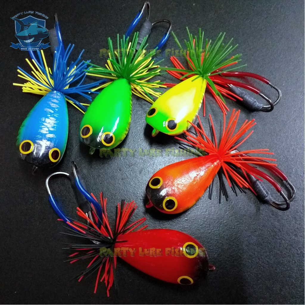 Mồi câu cá lóc - Nhái nhảy Bulls V2 - Made in Thái lan - Mồi chuyên câu cá lóc đen và lóc bông