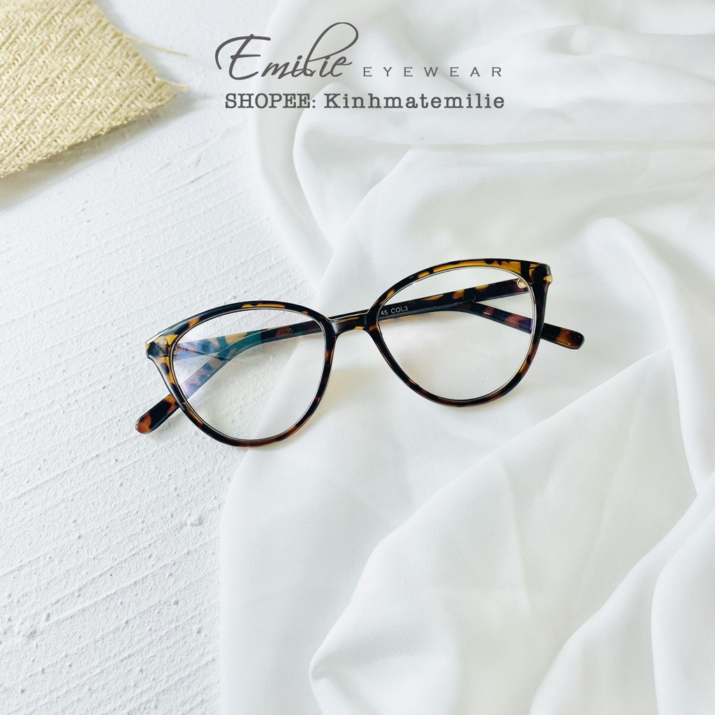 Kính mắt mèo nhựa Emilie eyewear phụ kiện thời trang 2360