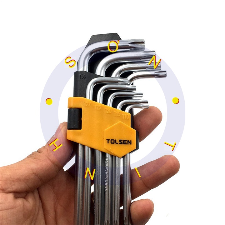 Lục giác bông 9 cây ngắn Tolsen 20056 , dài 20057