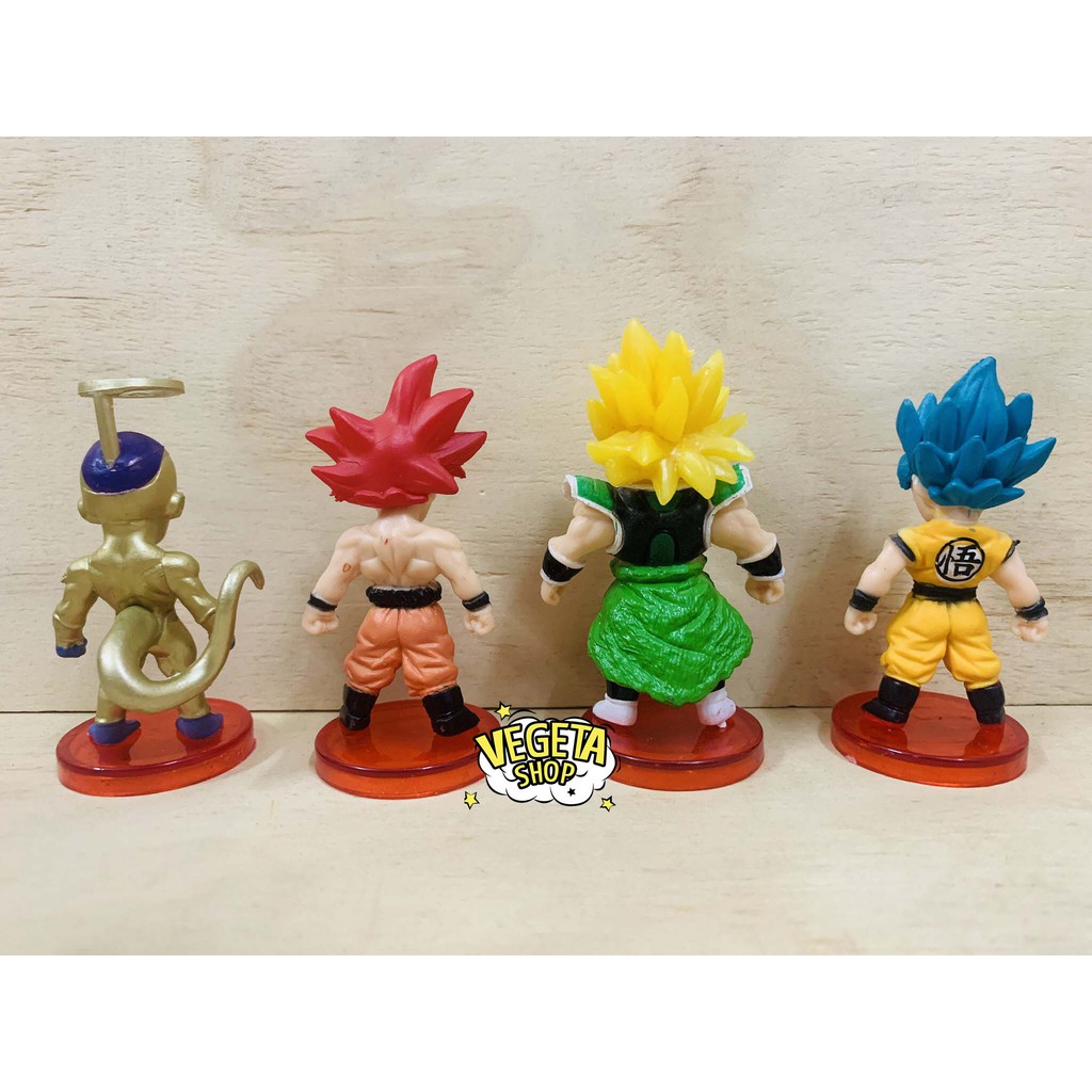 Mô hình Dragon Ball - 16 mẫu Dragon ball Super Vegeto Vegeta Buu Broly Gohan Gotenks Frieza Goku Rose SSJ4 - Cao 7cm