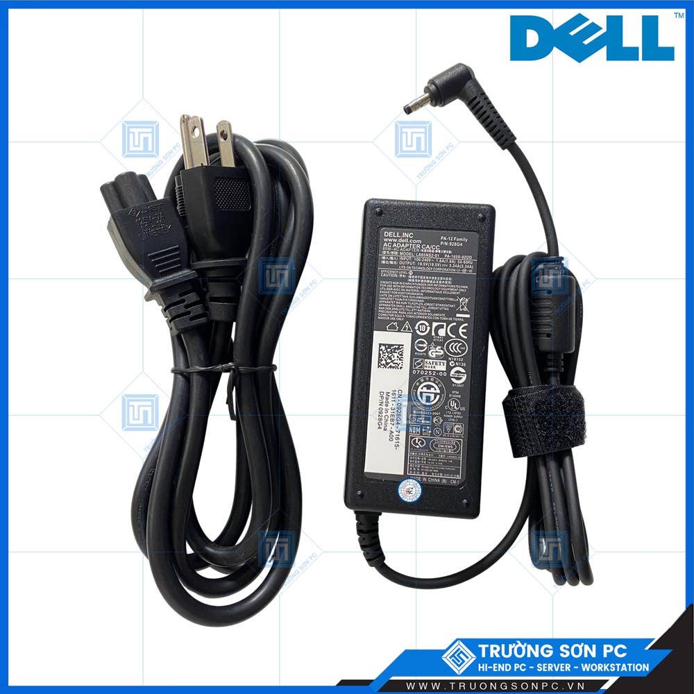 Sạc LAPTOP DELL VOSTRO 5460 5470 5480 5560 Chân Nhỏ ZIN 19.5V – 3.34A (Chỉ Dùng Cho MÃ DELL VOSTRO 5460 5470 5480 5560)