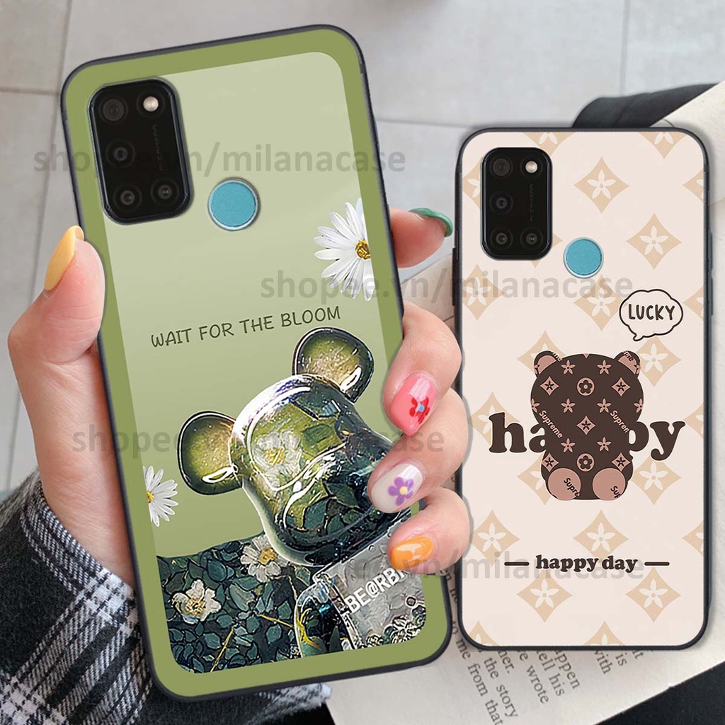 Ốp Realme C17 / 7i gấu be@rBrick gấu Teddy Kaws siêu đẹp, phong cách, cá tính