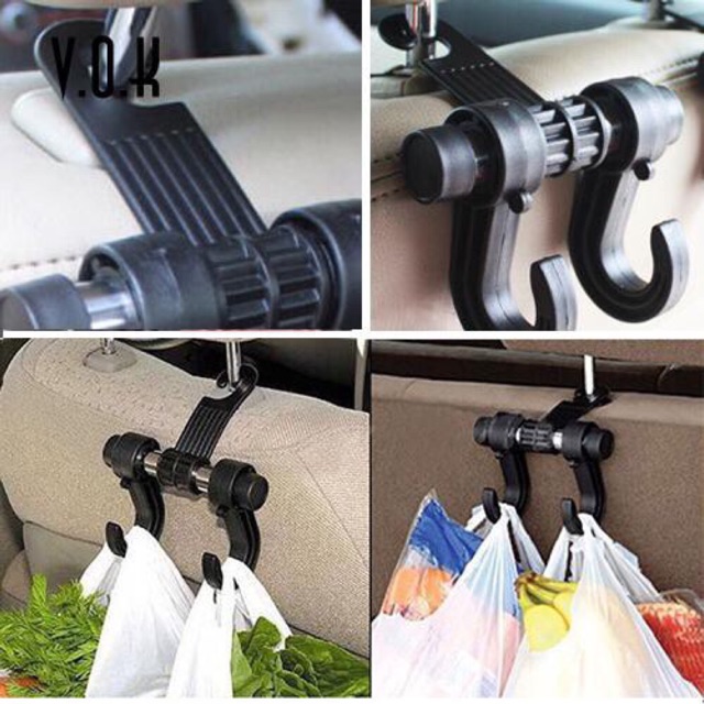 Móc Treo Dù Hai Đầu Gắn Sau Ghế Xe Hơi Tiện Dụng