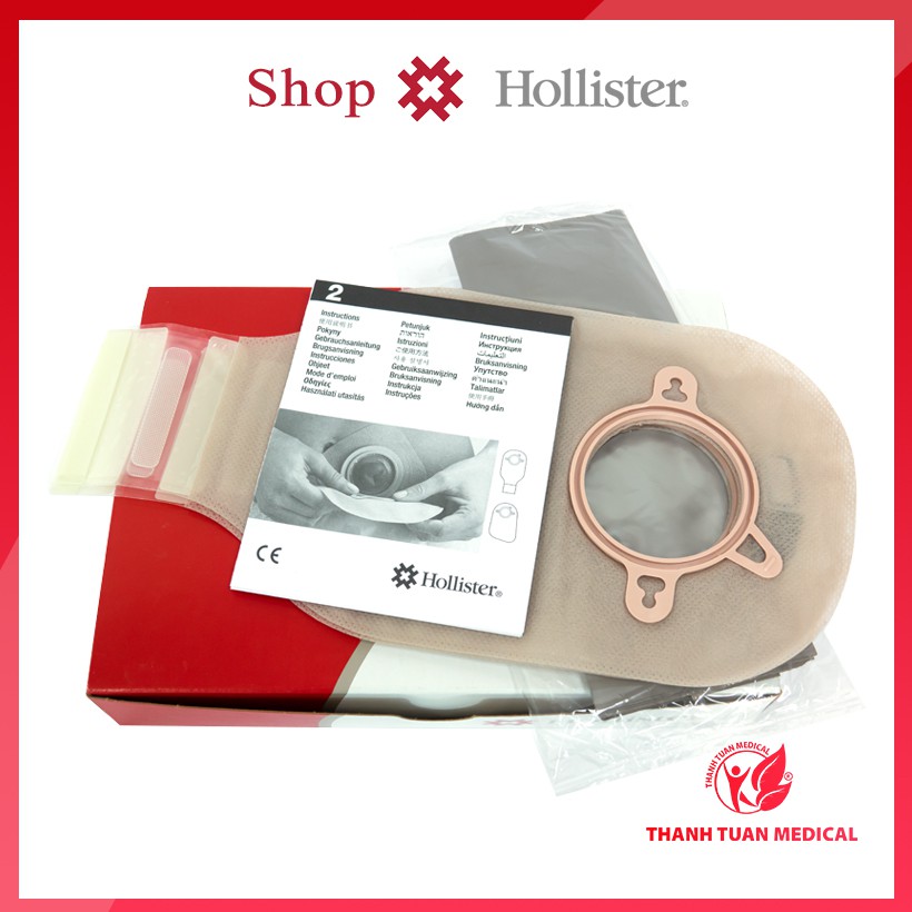 Túi hậu môn nhân tạo  2 mảnh có bộ lọc khí và khóa cuốn Hollister 18193/ 18194 | USA-Mỹ