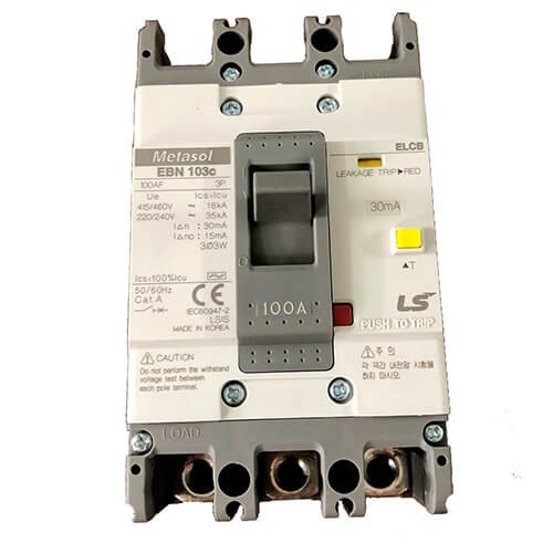 Cầu dao điện ELCB LS EBN103c 18kA 60A, 75A, 100A