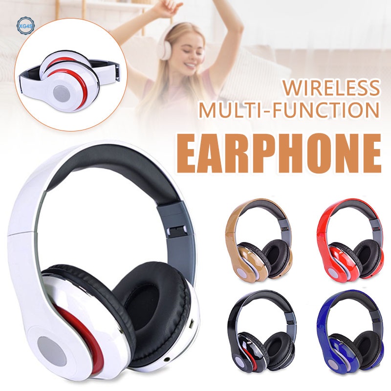 Tai Nghe Trùm Đầu Bluetooth 5.0 Không Dây Chống Ồn Bảo Vệ Toàn Diện Kèm Cáp Âm Thanh BT 5.0 Cho IOS Android Phone PC