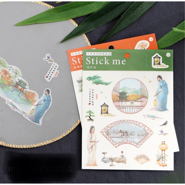 Sticker hình dán cổ phong Niệm Nô Kiều