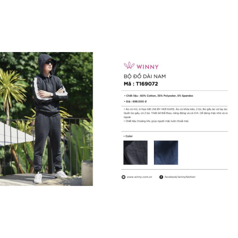Bộ mặc nhà Winny cho Nam 169072 Giá 698.000đ