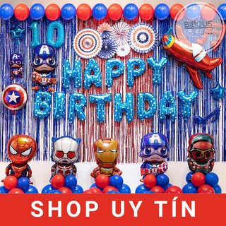 Set trang trí sinh nhật bé trai-bóng bay sinh nhật giá rẻ-trang trí sn trọn gói-tổ chức sinh nhật tại nhà-bóng siêu nhân