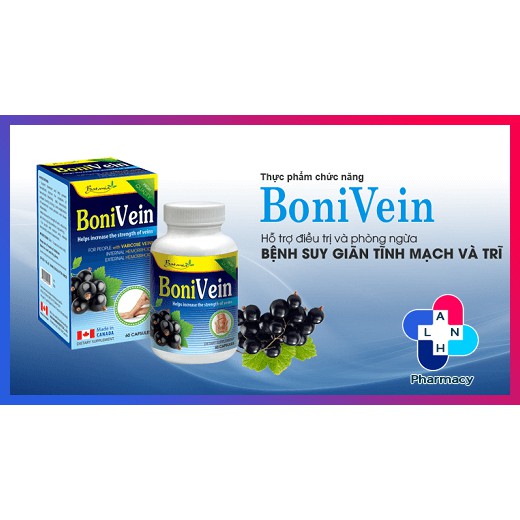 BoniVein - Suy giãn tĩnh mạch, trĩ không còn là nỗi lo.