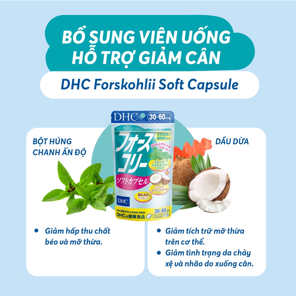 Viên Uống DHC Nhật Bản Dưỡng Da, Bổ Sung Vitamin, Bảo Vệ Sức Khỏe 30 Ngày - 90 Ngày