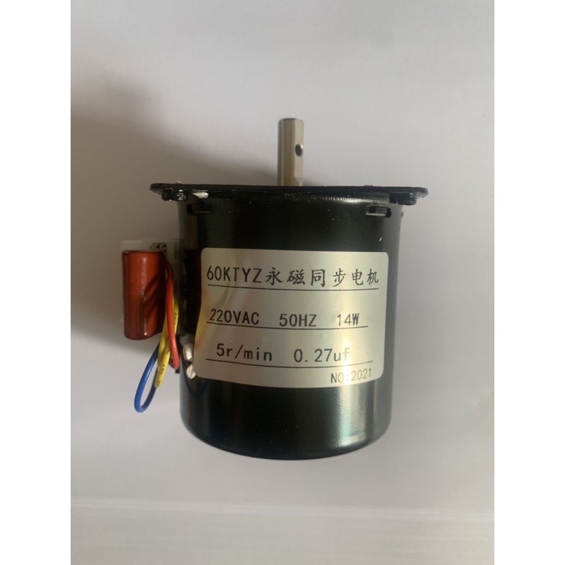 Mô tơ giảm tốc 220v 14W loại 5 vòng, 10 vòng, 15 vòng, 20 vòng/phút
