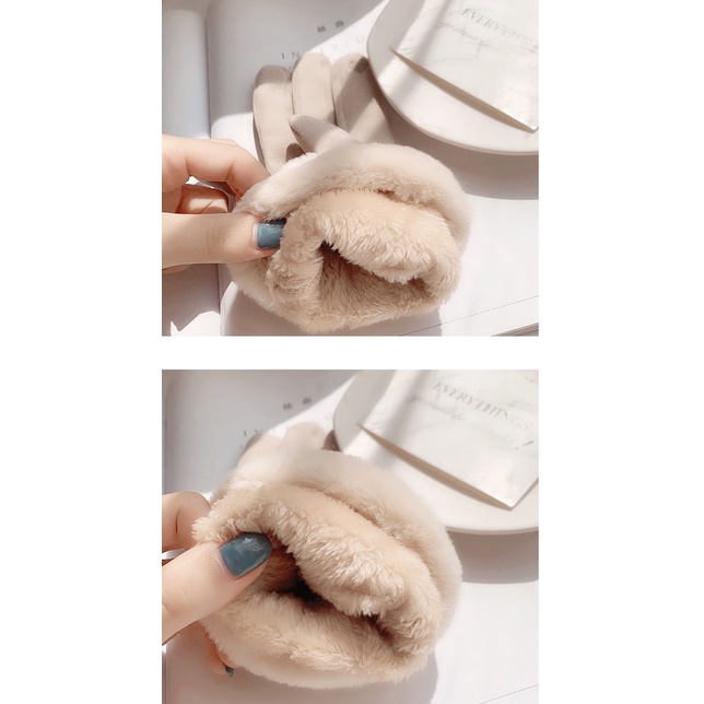 Găng Tay Nữ Lót Bông Cao Cấp, Mẫu Mới Cho Mùa Đông