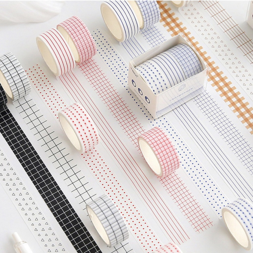 Set 3 washi tape caro basic