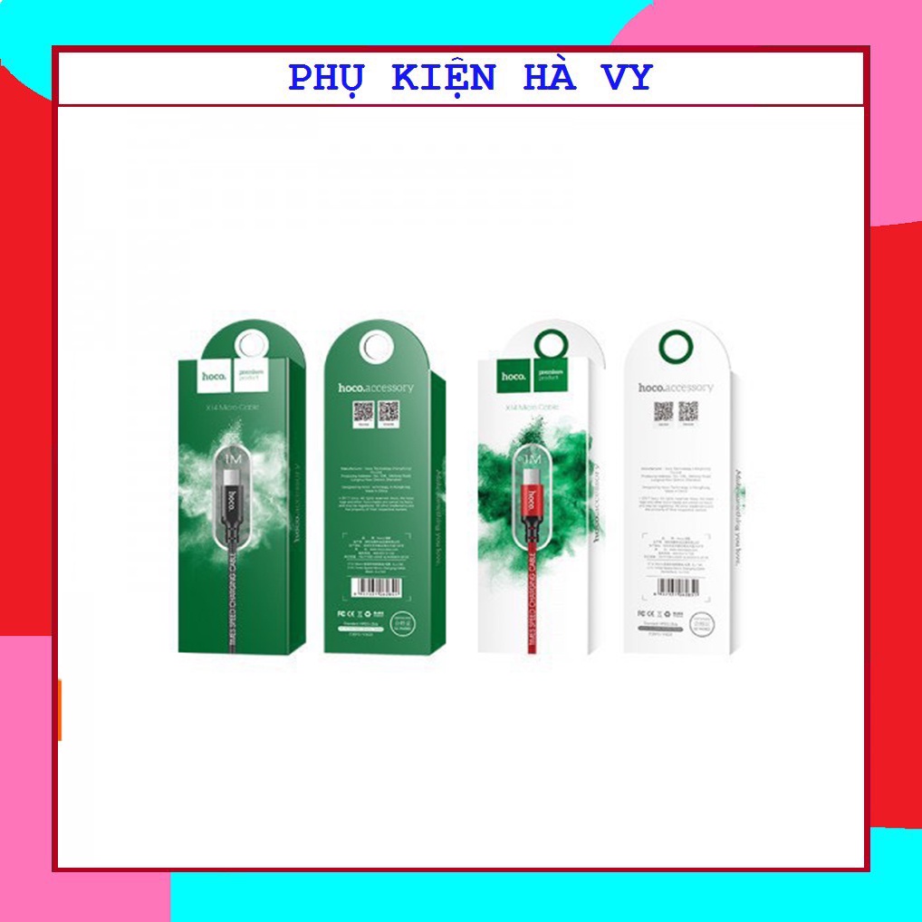 Cáp Sạc chính hãng Hoco X14 cho nhiều dòng điện thoại Siêu Đẹp ✓Siêu Rẻ ✓Siêu Bền - Sạc chuẩn cho tất cả điện thoại