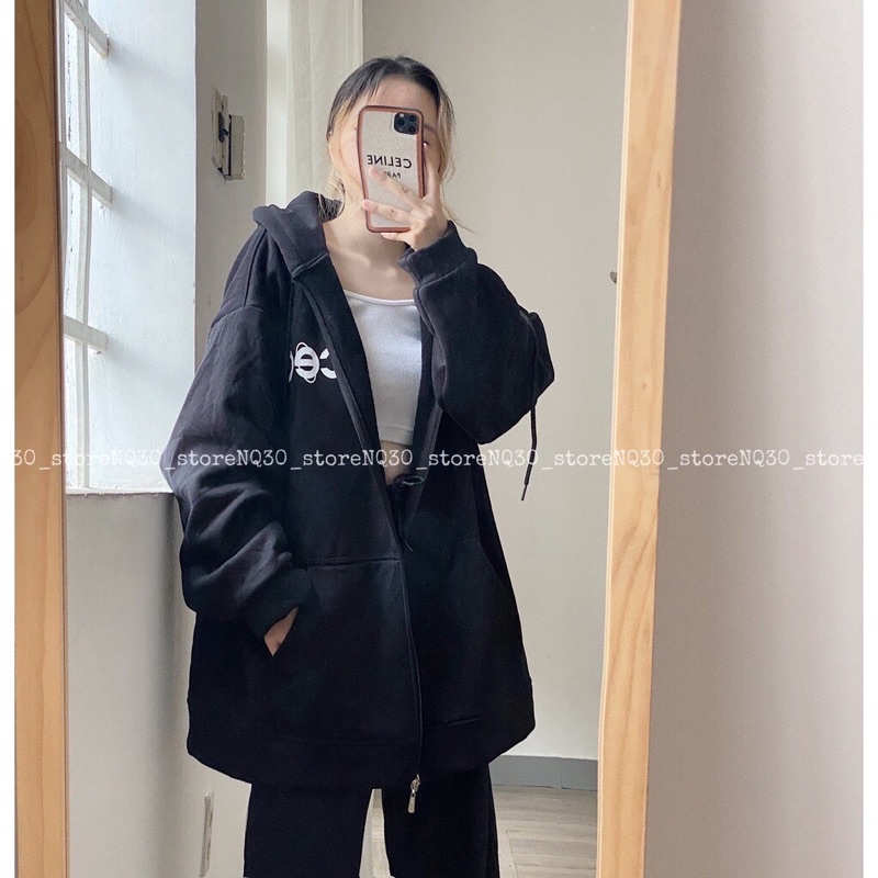 ÁO KHOÁC NỈ NGOẠI CEC FORM THỤNG TAY BỒNG