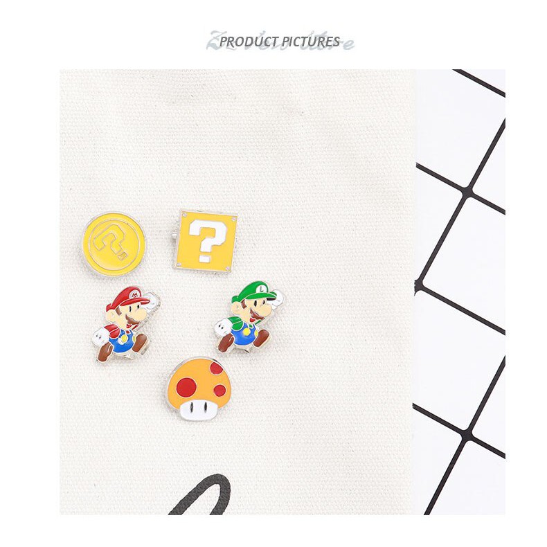 Pin cài áo nấm Super Mario - GC130