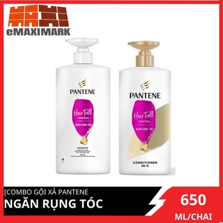 Combo gội xả pantene ngăn rụng tóc 650mlx2