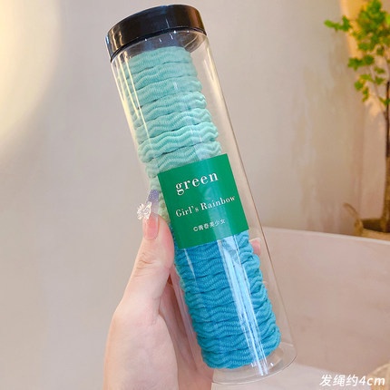 MVP2600 Set 20 Dây Chun Buộc Tóc Siêu Xinh Đựng Trong Hộp Ống Trong Suốt Tiện Lợi Chất Thun Buộc Siêu Co Dãn