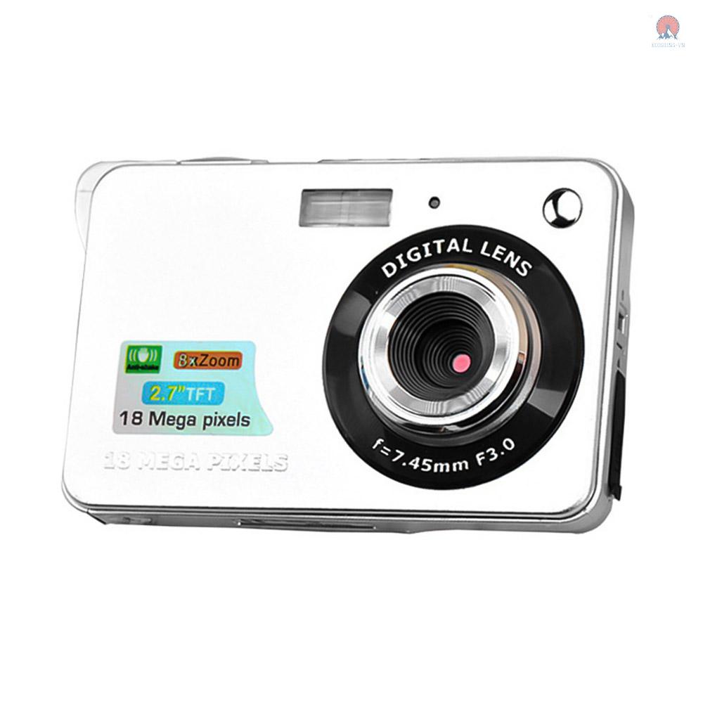 Camera kỹ thuật số mini bỏ túi 18MP 2.7 Inch LCD 8x
