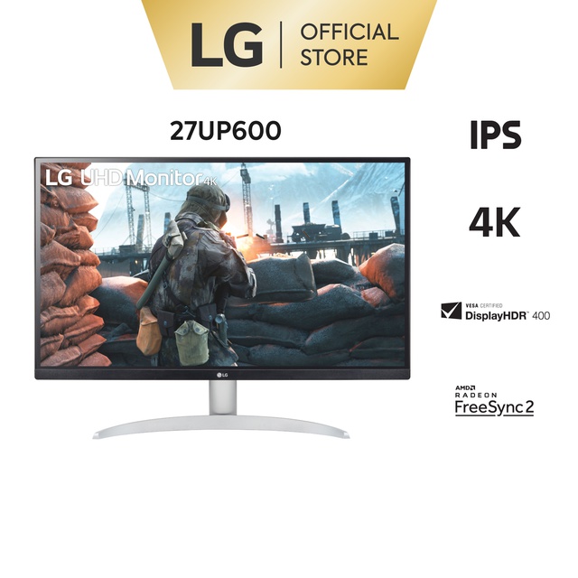 [Mã ELLGHOT giảm 7% đơn 5TR] Màn Hình LG 27UP600-W 27'' 4K UHD IPS VESA DisplayHDR™ 400 - Hàng Chính Hãng