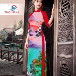 Bộ Vải áo dài in 3D