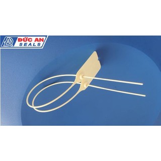 10 chiếc - Seal khóa niêm phong kẹp chì dây nhựa hãm thép 35cm DA06