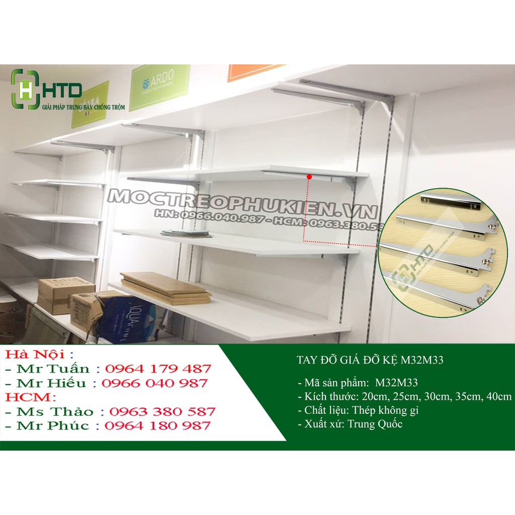 Ke đỡ - tay đỡ chuyên làm kệ trưng bày sản phẩm-M32M33. | BigBuy360 - bigbuy360.vn
